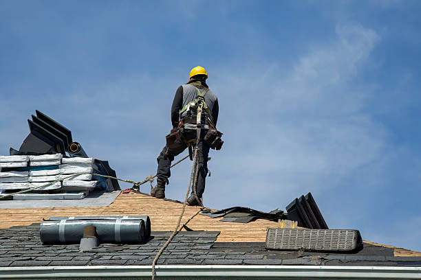 Professional Metal Roofing technician working in Leicester, MA